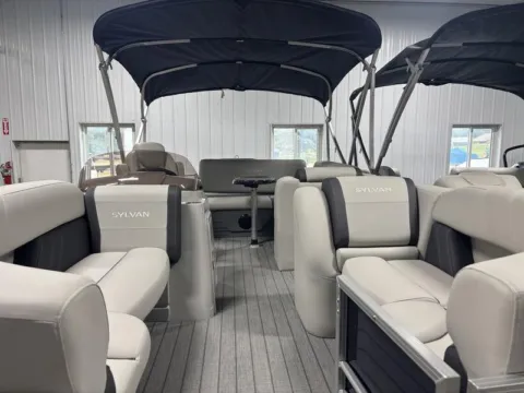 Photos of 2026 SYLVAN MIRAGE 822 CLZ 115HP BUNK TRAILER for sale in Fargo, ND at McLaughlin's RV and Marine