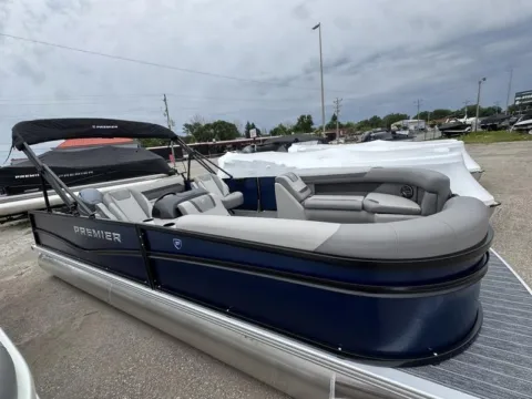 Blue 2026 PREMIER SUNSCAPE 220 RL 115HP BUNK TRAILER for sale in Fargo, ND