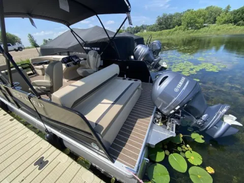 Photos of 2026 PREMIER SUNSCAPE 200 RL 90HP BUNK TRAILER DEMO for sale in Fargo, ND at McLaughlin's RV and Marine