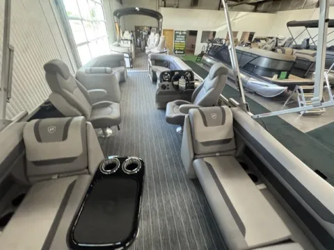 Photos of 2026 PREMIER SUNSCAPE 220 RF 115HP BUNK TRAILER for sale in Fargo, ND at McLaughlin's RV and Marine