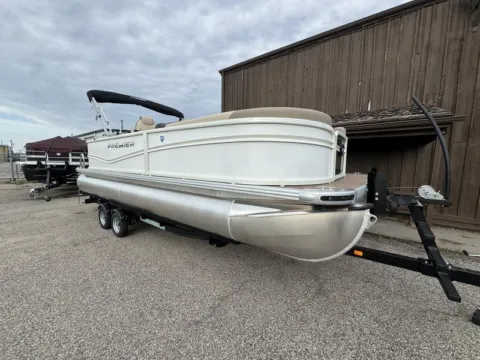 White 2026 PREMIER SUNSCAPE 220 RF 115HP BUNK TRAILER for sale in Fargo, ND