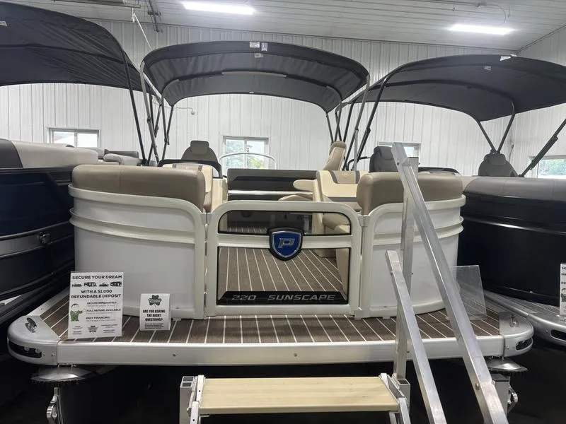 White 2026 PREMIER SUNSCAPE 220 RL 115HP BUNK TRAILER for sale in Fargo, ND