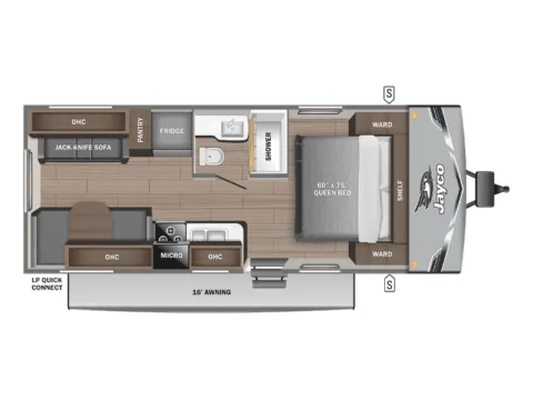 Another view of 2026 JAYCO JAY FLIGHT SLX 210QB for sale in Fargo, ND at McLaughlin's RV and Marine - Fargo