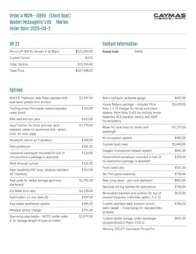 Another view of 2026 CAYMAS DV 22 400XL VERADO for sale in Fargo, ND at McLaughlin's RV and Marine - Fargo