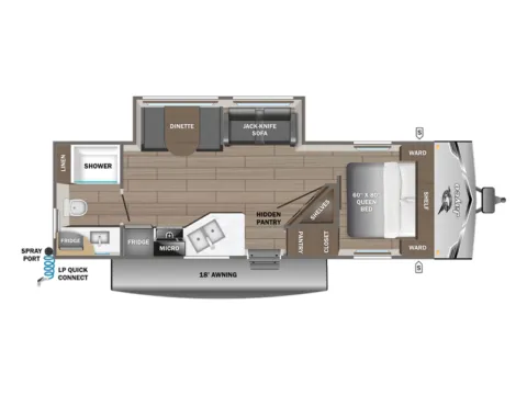 Photos of 2026 Jayco JAY FLIGHT SLX 265MWS for sale in Fargo, ND at McLaughlin's RV and Marine - Fargo