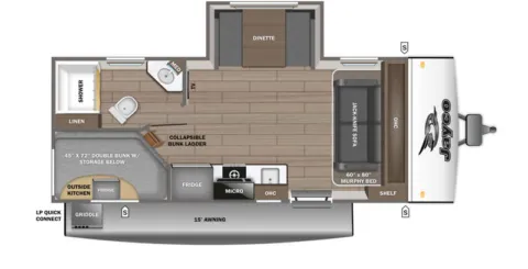 Photos of 2026 JAYCO JAY FEATHER 19MBS AIR for sale in Fargo, ND at McLaughlin's RV and Marine