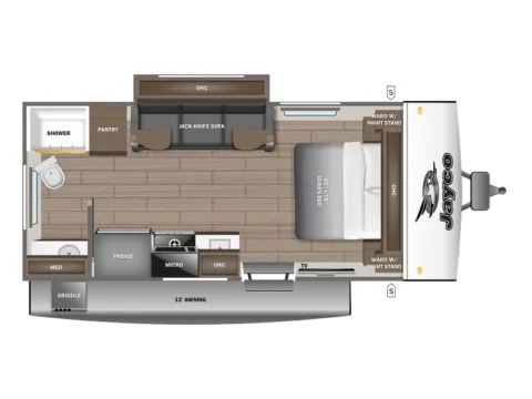 Photos of 2026 Jayco JAY FEATHER 18FBS AIR for sale in Fargo, ND at McLaughlin's RV and Marine - Fargo