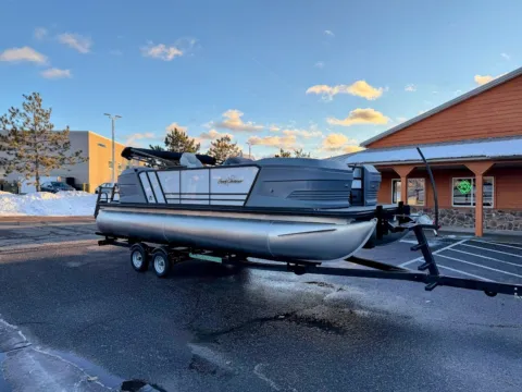 Photos of 2026 SUNCHASER LUCERNE SPORT 22 LR DH TRIPLE 150HP BUNK TRAILER for sale in Fargo, ND at McLaughlin's RV and Marine - Fargo