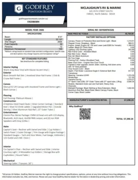 Unknown 2026 GODFREY XPERIENCE 2286 SBX TRIPLE 150HP BUNK TRAILER for sale in Fargo, ND