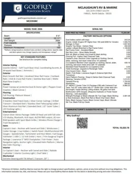 Unknown 2026 GODFREY MONACO 235 SBC TRIPLE 200HP BUNK TRAILER for sale in Fargo, ND