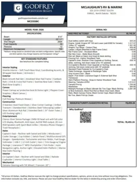 Unknown 2026 GODFREY MONACO 235 SBC 150HP BUNK TRAILER for sale in Fargo, ND