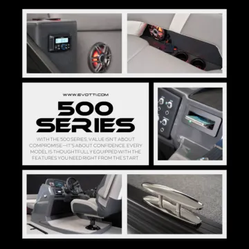 More photos of 2026 EVOTTI 500 SERIES 521 CS 200HP BUNK TRAILER at McLaughlin's RV and Marine - Fargo, ND