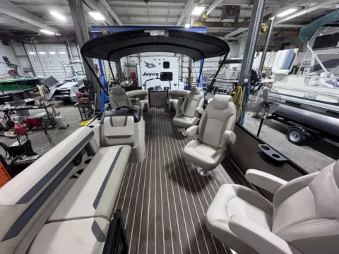 Another view of 2026 PREMIER SUNSCAPE 220 RF 115HP BUNK TRAILER for sale in Fargo, ND at McLaughlin's RV and Marine - Fargo