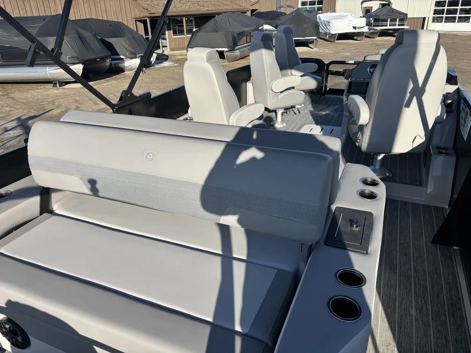 Black 2026 PREMIER SUNSATION 230 RL PTX TRIPLE 200HP BUNK TRAILER for sale in Fargo, ND