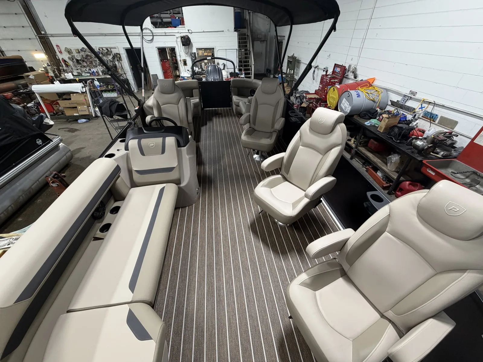 Black 2026 PREMIER SUNSCAPE 220 RF PTX TRIPLE 200HP BUNK TRAILER for sale in Fargo, ND