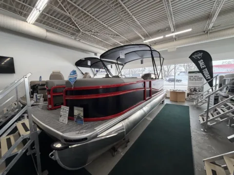 Black 2026 PREMIER SUNSCAPE 220 RF 115HP BUNK TRAILER for sale in Fargo, ND