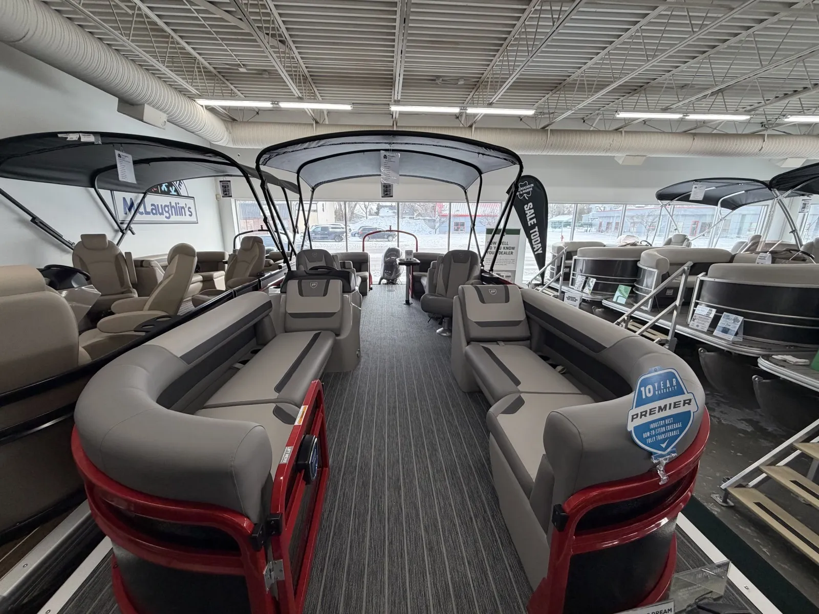 Black 2026 PREMIER SUNSCAPE 220 RF 115HP BUNK TRAILER for sale in Fargo, ND