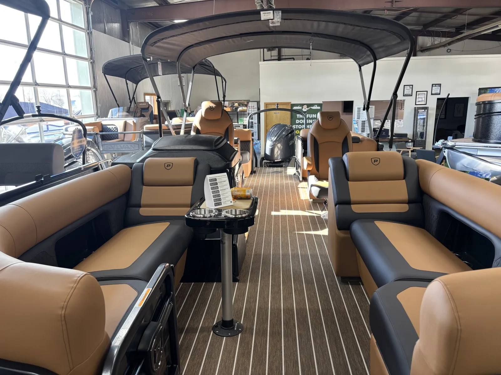 Black 2026 PREMIER SUNSATION 230 RF 150HP BUNK TRAILER for sale in Fargo, ND