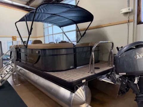 Another view of 2026 GODFREY SWEETWATER EXPERIENCE 2286 SBX 150HP BUNK TRAILER for sale in Fargo, ND at McLaughlin's RV and Marine - Fargo