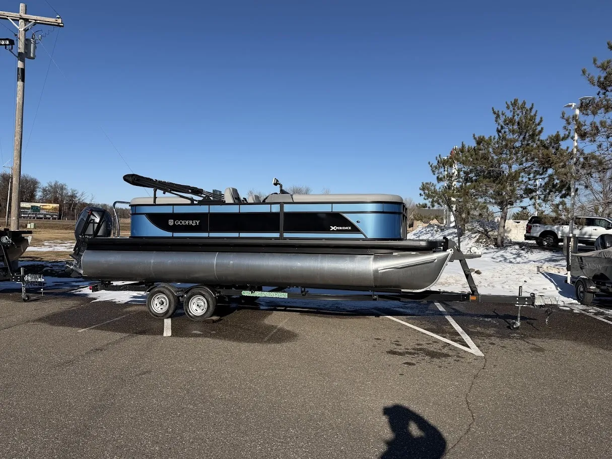 Another view of 2026 GODFREY XPERIENCE 2286 SBX TRIPLE 200HP BUNK TRAILER for sale in Fargo, ND at McLaughlin's RV and Marine - Fargo