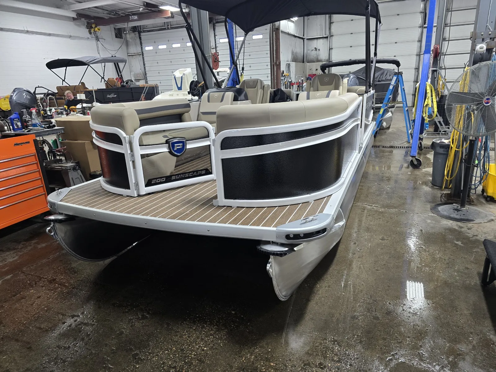 Black 2026 PREMIER SUNSCAPE 200 RF 90HP BUNK TRAILER for sale in Fargo, ND