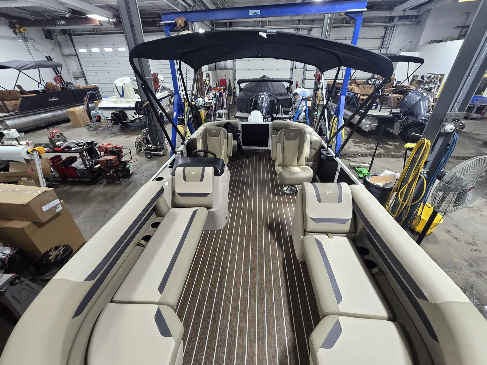 Black 2026 PREMIER SUNSCAPE 200 RF 90HP BUNK TRAILER for sale in Fargo, ND