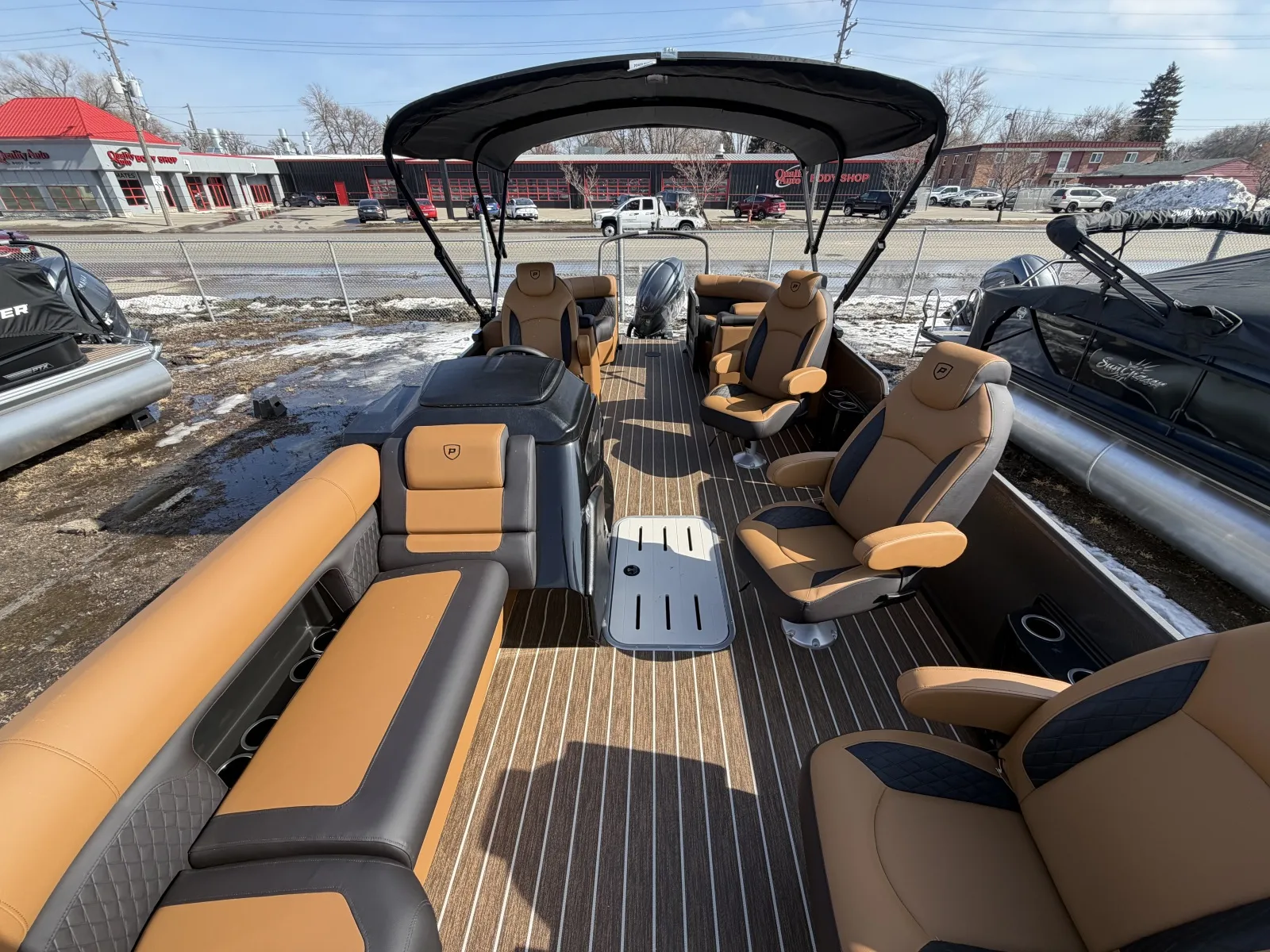 Gray 2026 PREMIER SUNSATION 230 RF PTX TRIPLE 200HP BUNK TRAILER for sale in Fargo, ND