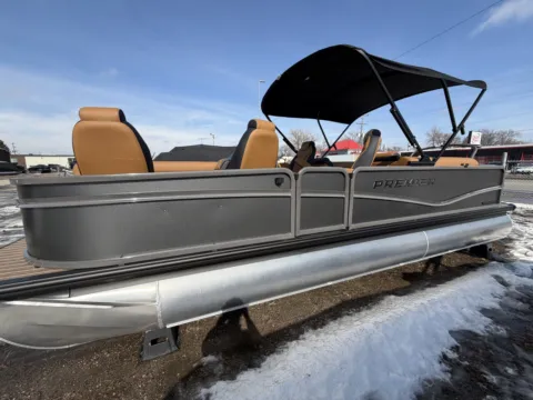 Photos of 2026 PREMIER SUNSATION 230 RF PTX TRIPLE 200HP BUNK TRAILER for sale in Fargo, ND at McLaughlin's RV and Marine - Fargo