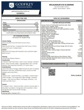 Unknown 2026 GODFREY XPERIENCE 2286 SFLX 150HP BUNK TRAILER for sale in Fargo, ND