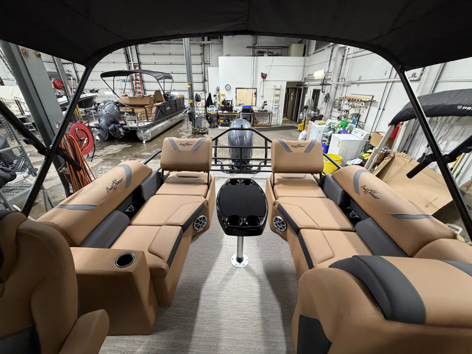 Another view of 2026 SUNCHASER ECLIPSE 23 LR DH 150HP BUNK TRAILER for sale in Fargo, ND at McLaughlin's RV and Marine - Fargo