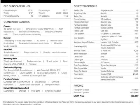 Another view of 2026 PREMIER SUNSCAPE 220 RL 115HP BUNK TRAILER for sale in Fargo, ND at McLaughlin's RV and Marine - Fargo