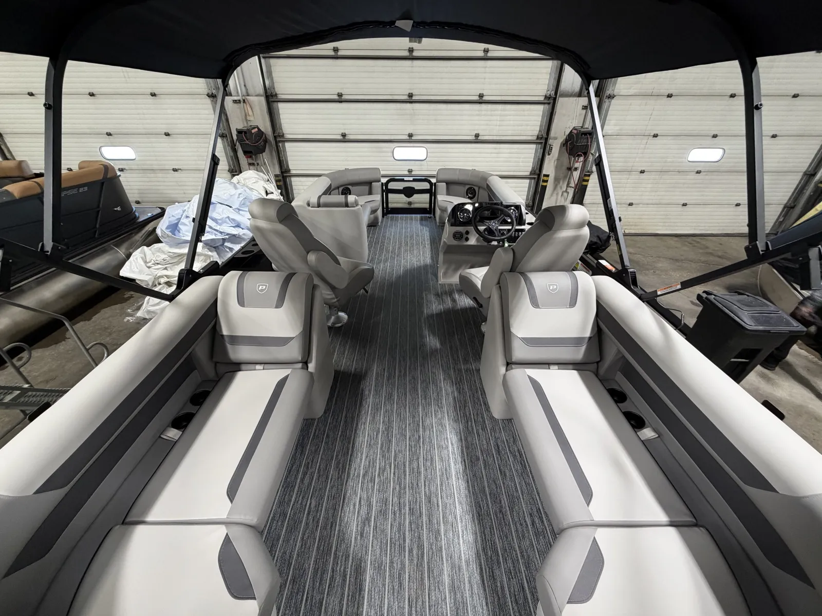 Black 2026 PREMIER SUNSCAPE 220 RF 115HP BUNK TRAILER for sale in Fargo, ND