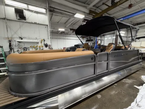 Photos of 2026 PREMIER SUNSATION 230 RL PTX TRIPLE 200HP BUNK TRAILER for sale in Fargo, ND at McLaughlin's RV and Marine - Fargo