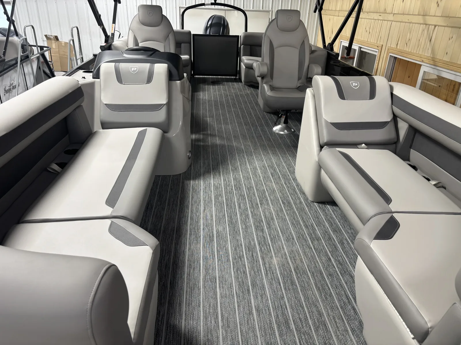 Photos of 2026 PREMIER SUNSCAPE 220 RF PTX TRIPLE 200HP BUNK TRAILER for sale in Detroit Lakes, MN at McLaughlin's RV & Marine - Detroit Lakes