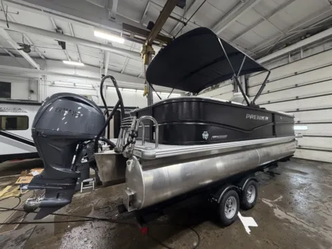 More photos of 2026 PREMIER SUNSCAPE 220 RF PTX TRIPLE 200HP BUNK TRAILER at McLaughlin's RV and Marine - Fargo, ND