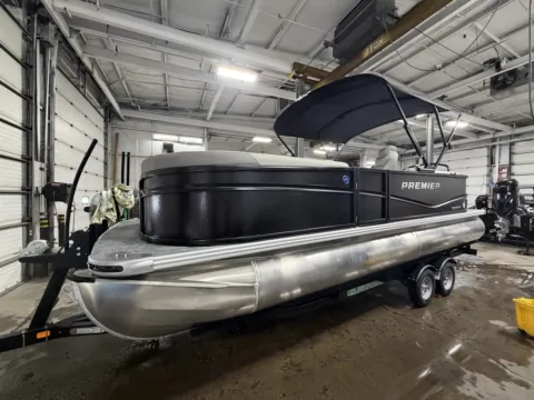 Photos of 2026 PREMIER SUNSCAPE 220 RF PTX TRIPLE 200HP BUNK TRAILER for sale in Fargo, ND at McLaughlin's RV and Marine - Fargo