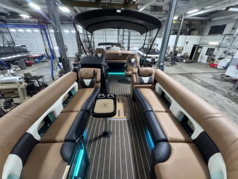 Black 2026 PREMIER INTRIGUE 250 RLO PTX TRIPLE 300HP BUNK TRAILER for sale in Fargo, ND