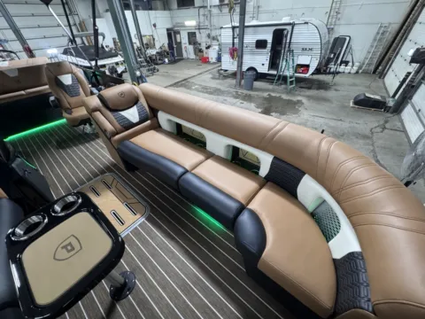 Another view of 2026 PREMIER INTRIGUE 250 RLO PTX TRIPLE 300HP BUNK TRAILER for sale in Fargo, ND at McLaughlin's RV and Marine - Fargo