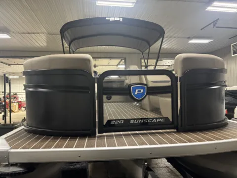 Another view of 2026 PREMIER SUNSCAPE 220 RL PTX TRIPLE 200HP BUNK TRAILER for sale in Fargo, ND at McLaughlin's RV and Marine - Fargo