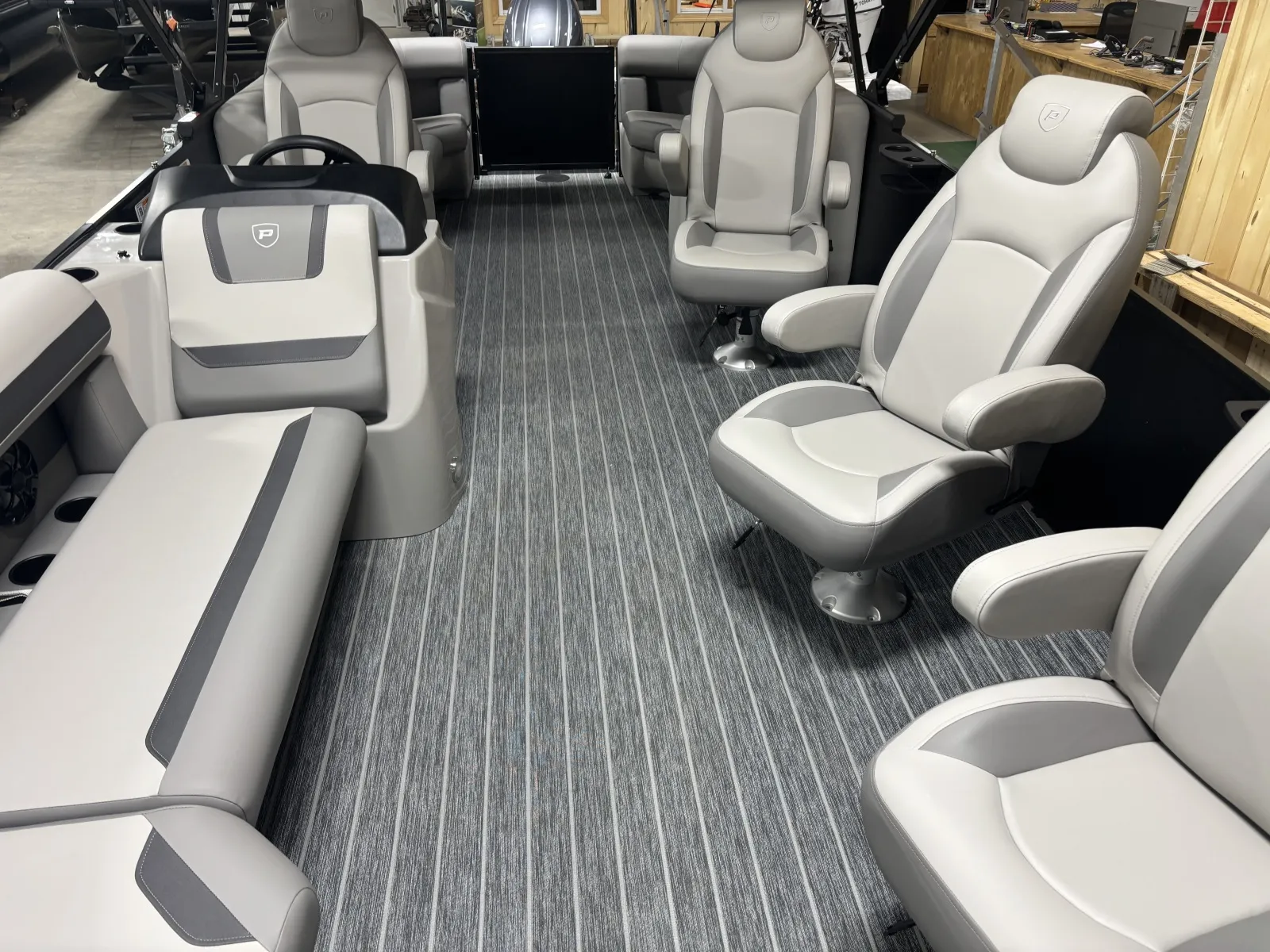 Black 2026 PREMIER SUNSCAPE 220 RF 150HP BUNK TRAILER for sale in Fargo, ND