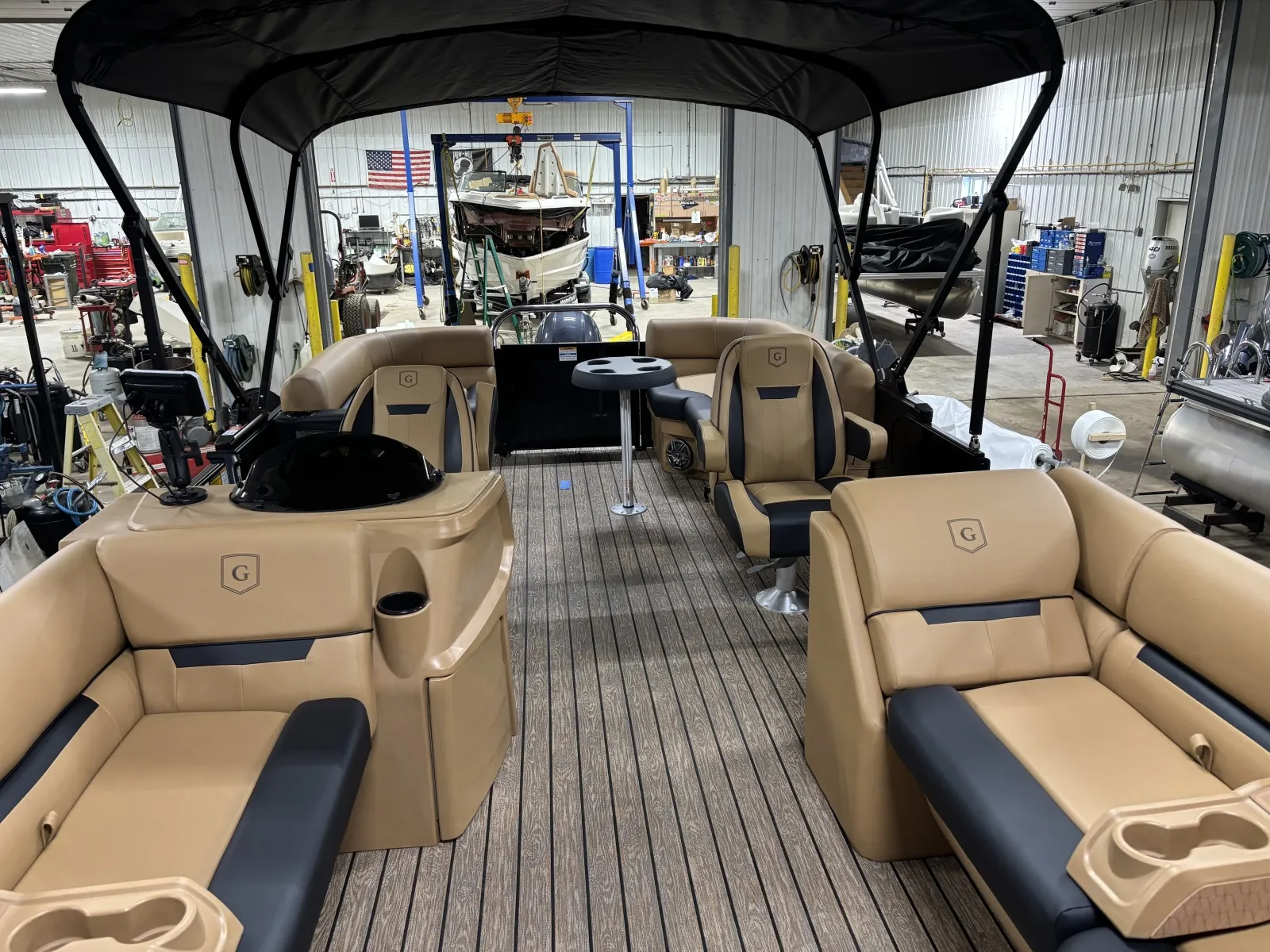 Black 2026 GODFREY SWEETWATER EXPERIENCE 2286 SBX 115HP BUNK TRAILER for sale in Fargo, ND