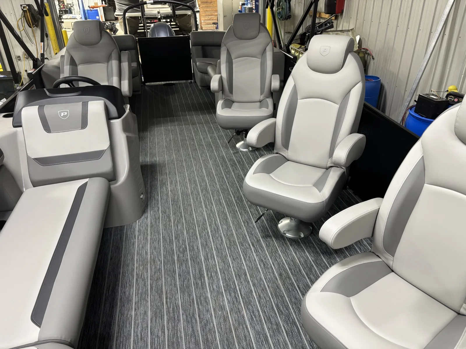 Black 2026 PREMIER SUNSCAPE 220 RF 115HP BUNK TRAILER for sale in Fargo, ND