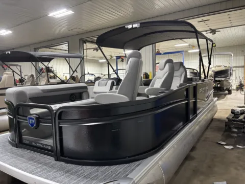 Photos of 2026 PREMIER SUNSCAPE 220 RF 115HP BUNK TRAILER for sale in Fargo, ND at McLaughlin's RV and Marine - Fargo