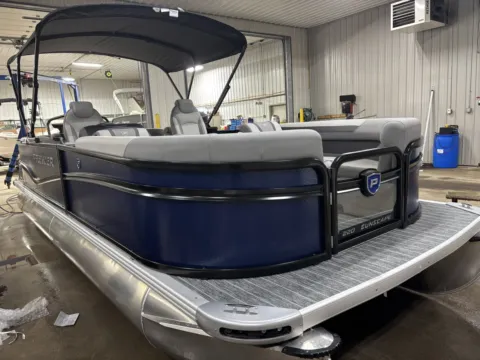 Blue 2026 PREMIER SUNSCAPE 220 RF 150HP BUNK TRAILER for sale in Fargo, ND