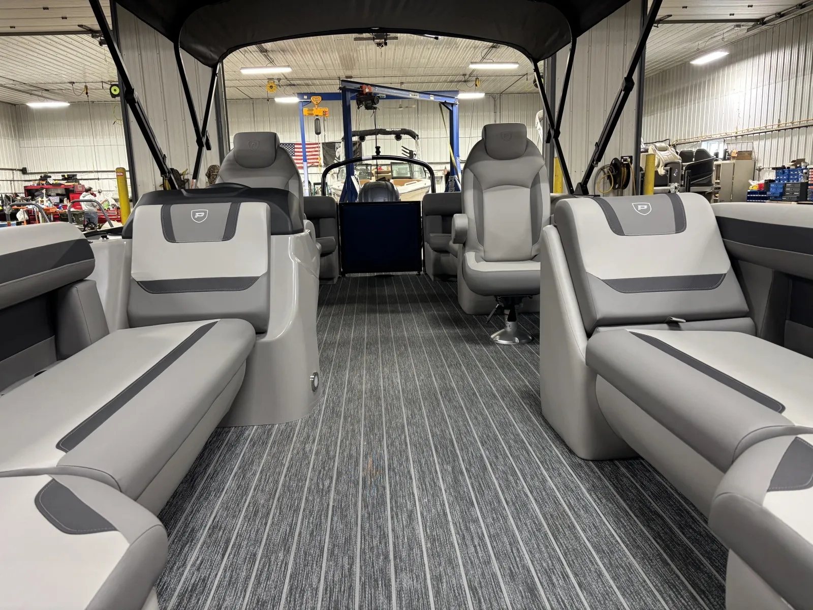 Blue 2026 PREMIER SUNSCAPE 220 RF 150HP BUNK TRAILER for sale in Fargo, ND