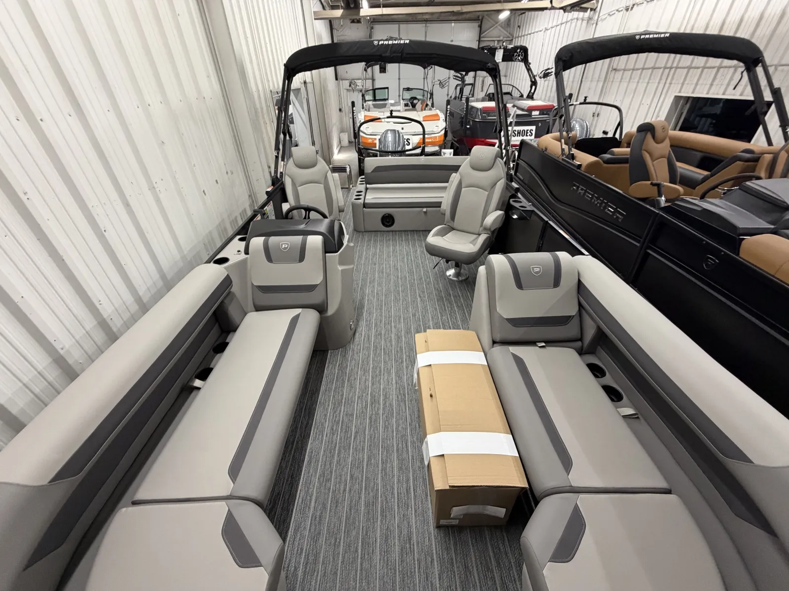 Gray 2026 PREMIER SUNSCAPE 220 RL 150HP BUNK TRAILER for sale in Fargo, ND