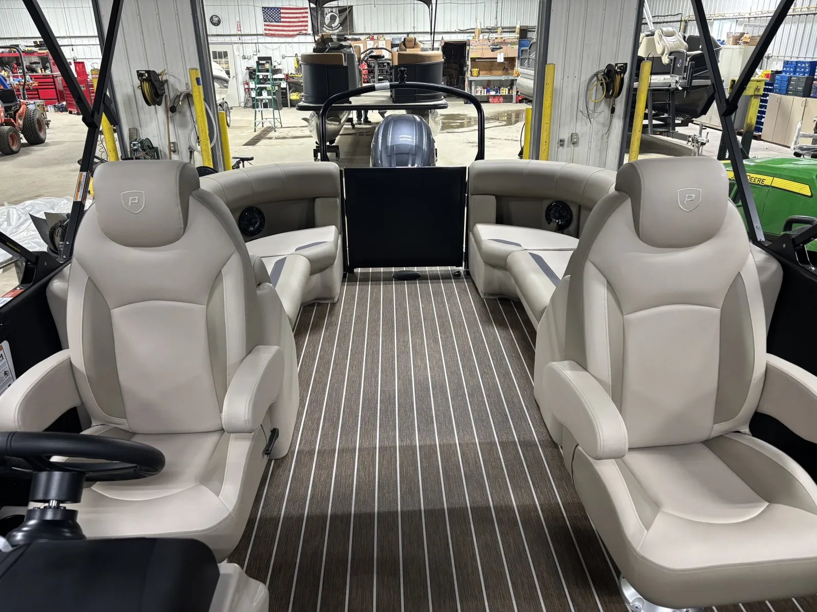 Black 2026 PREMIER SUNSCAPE 220 RF 150HP BUNK TRAILER for sale in Fargo, ND