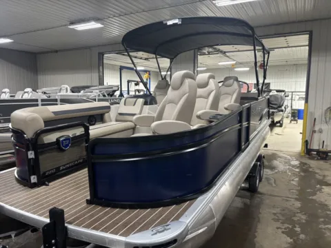 Another view of 2026 PREMIER SUNSCAPE 220 RL PTX TRIPLE 200HP BUNK TRAILER for sale in Detroit Lakes, MN at McLaughlin's RV & Marine - Detroit Lakes