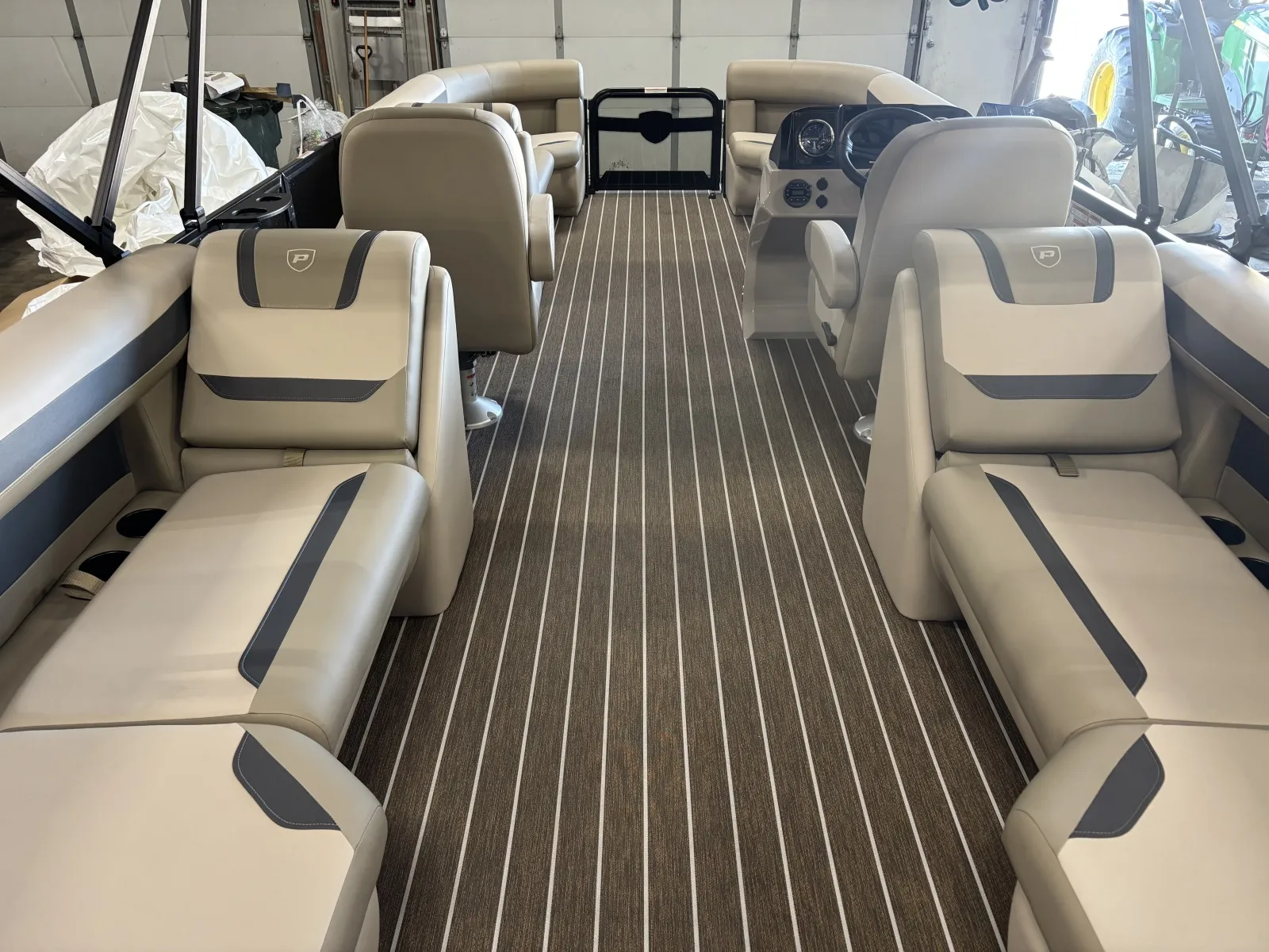 Black 2026 PREMIER SUNSCAPE 220 RF 90HP BUNK TRAILER for sale in Fargo, ND