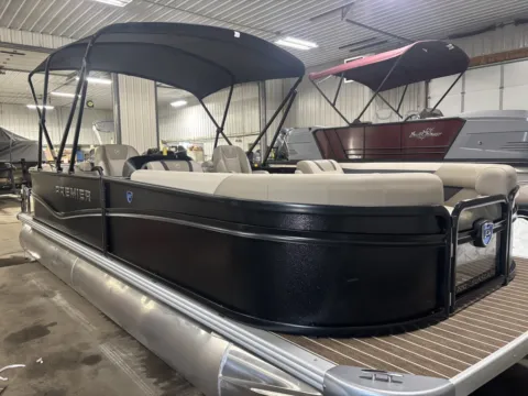 Photos of 2026 PREMIER SUNSCAPE 220 RF 90HP BUNK TRAILER for sale in Fargo, ND at McLaughlin's RV and Marine - Fargo